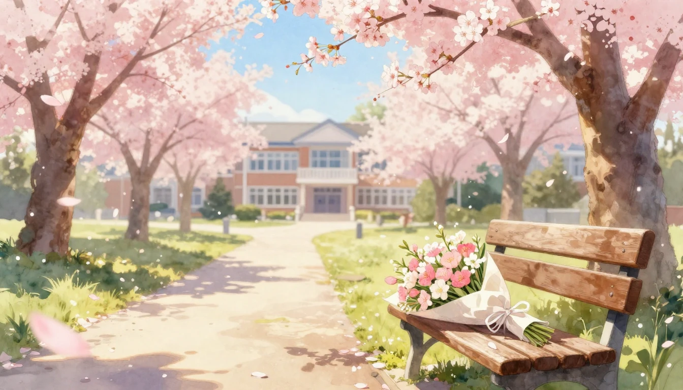 A serene and nostalgic watercolor painting of a sun-drenched...