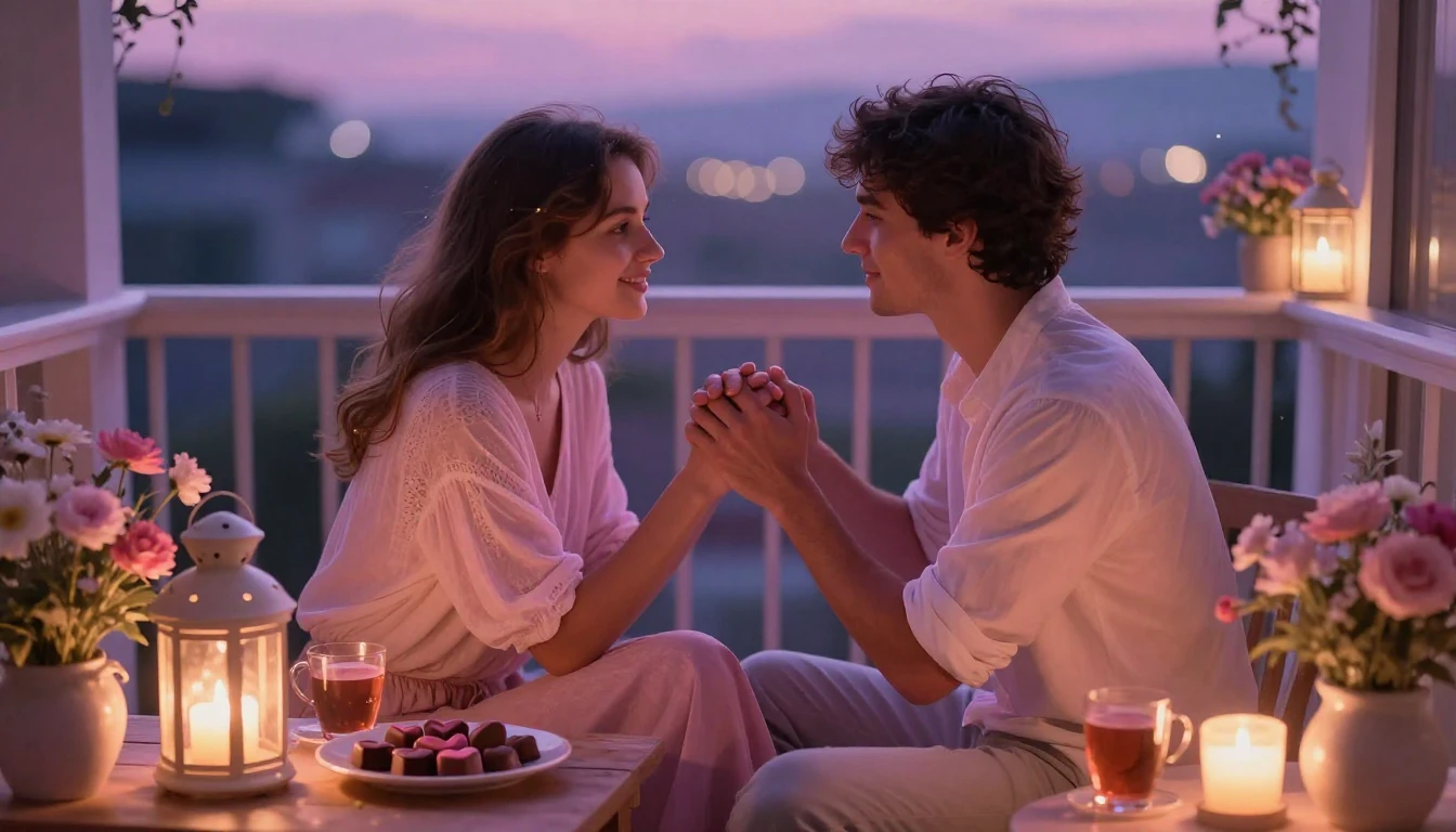 A heartwarming and intimate scene depicting the essence of l...