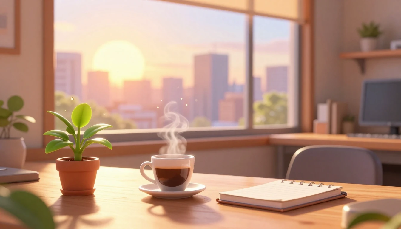 A heartwarming and vibrant 3D animation style illustration c...