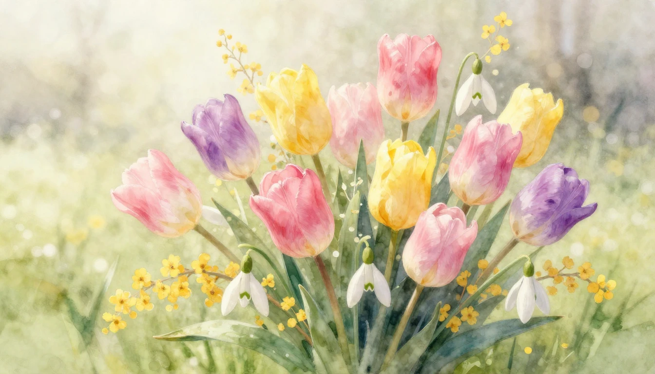A soft and dreamy watercolor painting representing the essen...