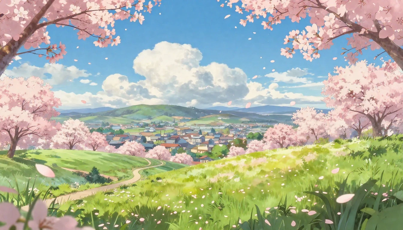 A breathtaking, picturesque landscape in the style of Studio...