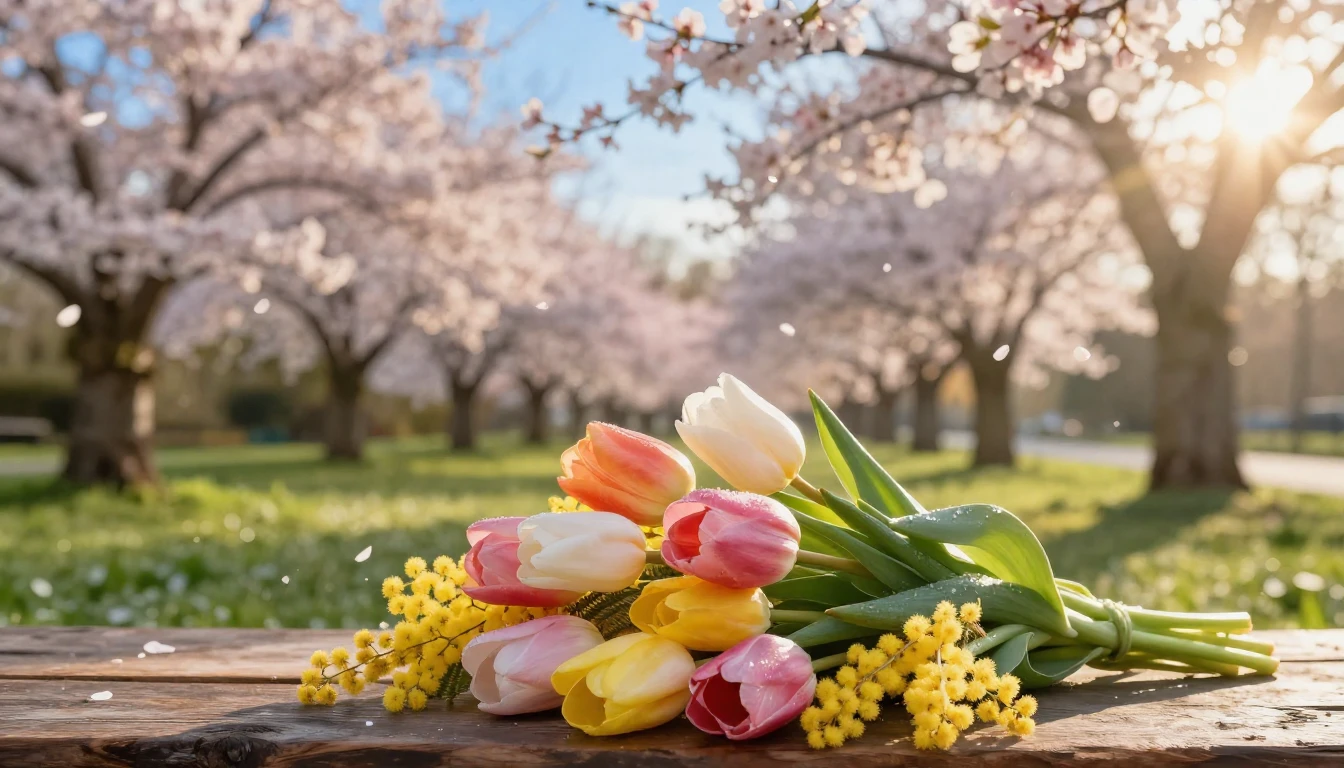 A breathtaking spring landscape capturing the essence of ren...