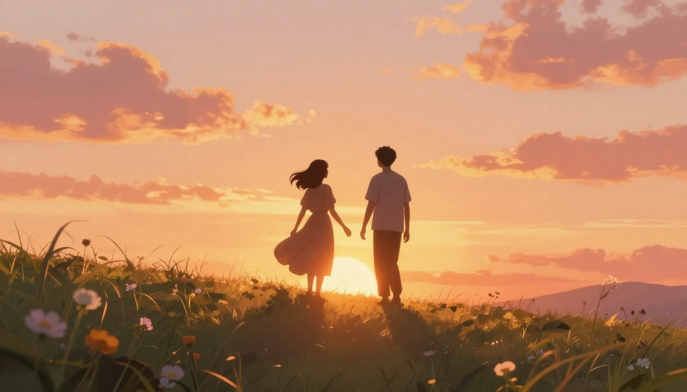 A heartwarming scene representing deep friendship and celebr...