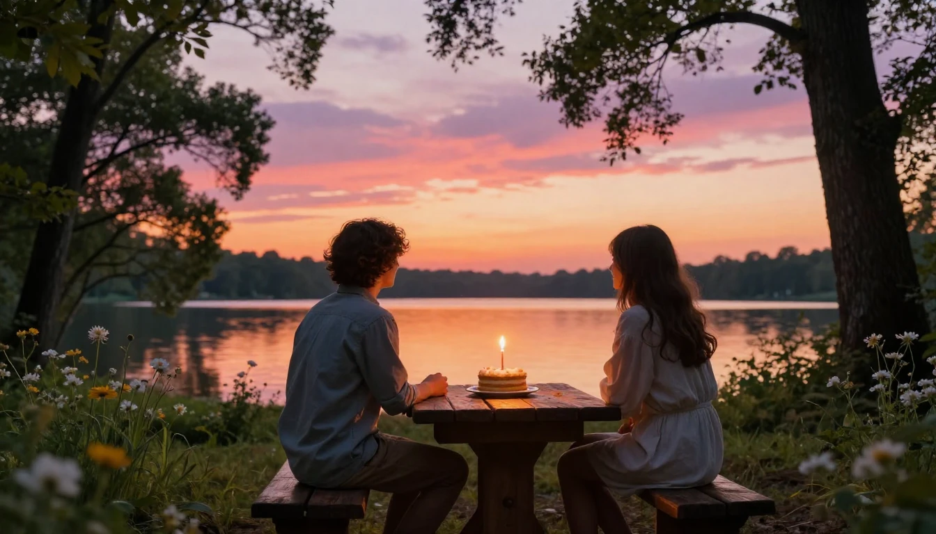 A warm and inviting scene of two close friends sitting on a ...