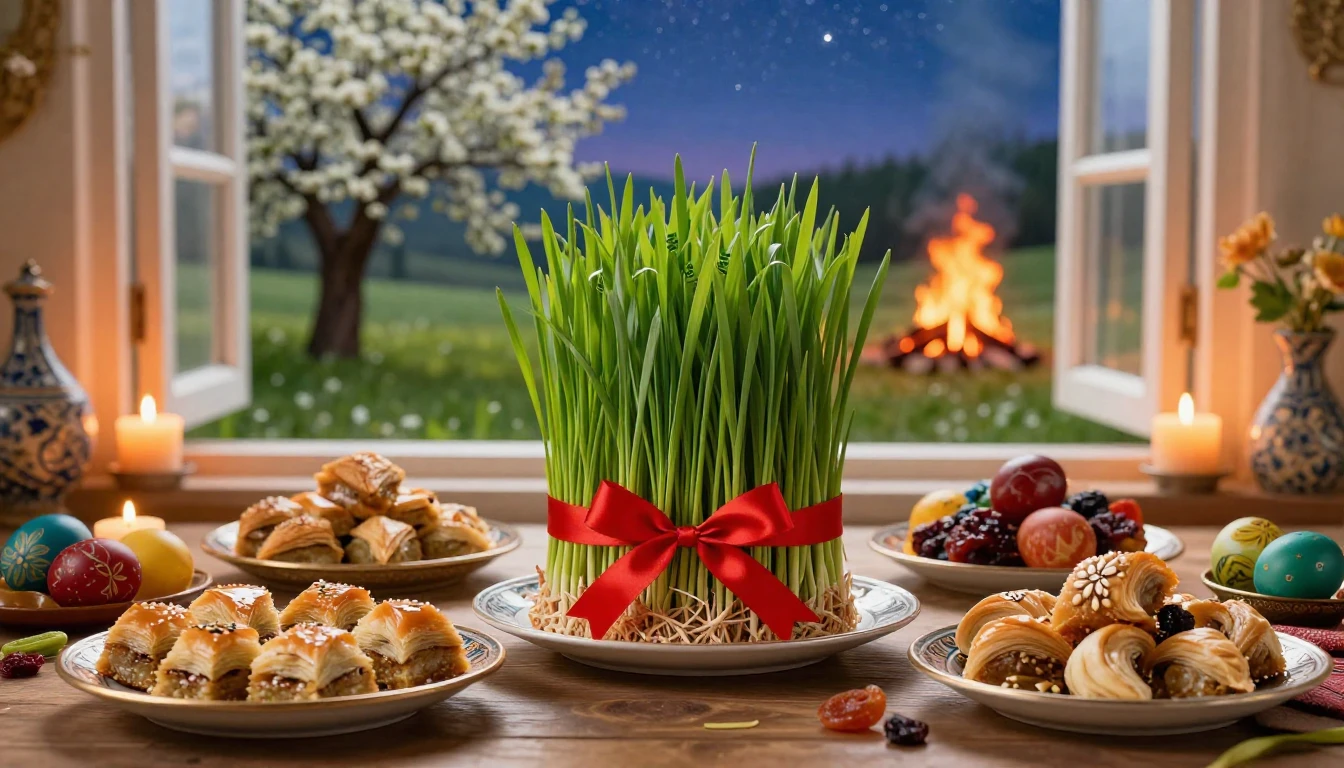 A warm and festive still life composition celebrating the ar...