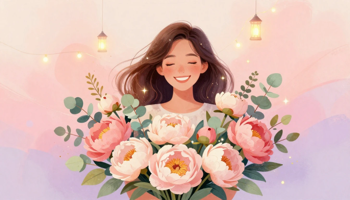 A dreamy and vibrant illustration celebrating a milestone. A...