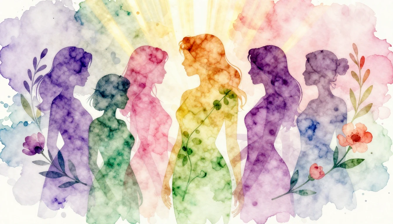 A beautiful watercolor painting symbolizing International Wo...