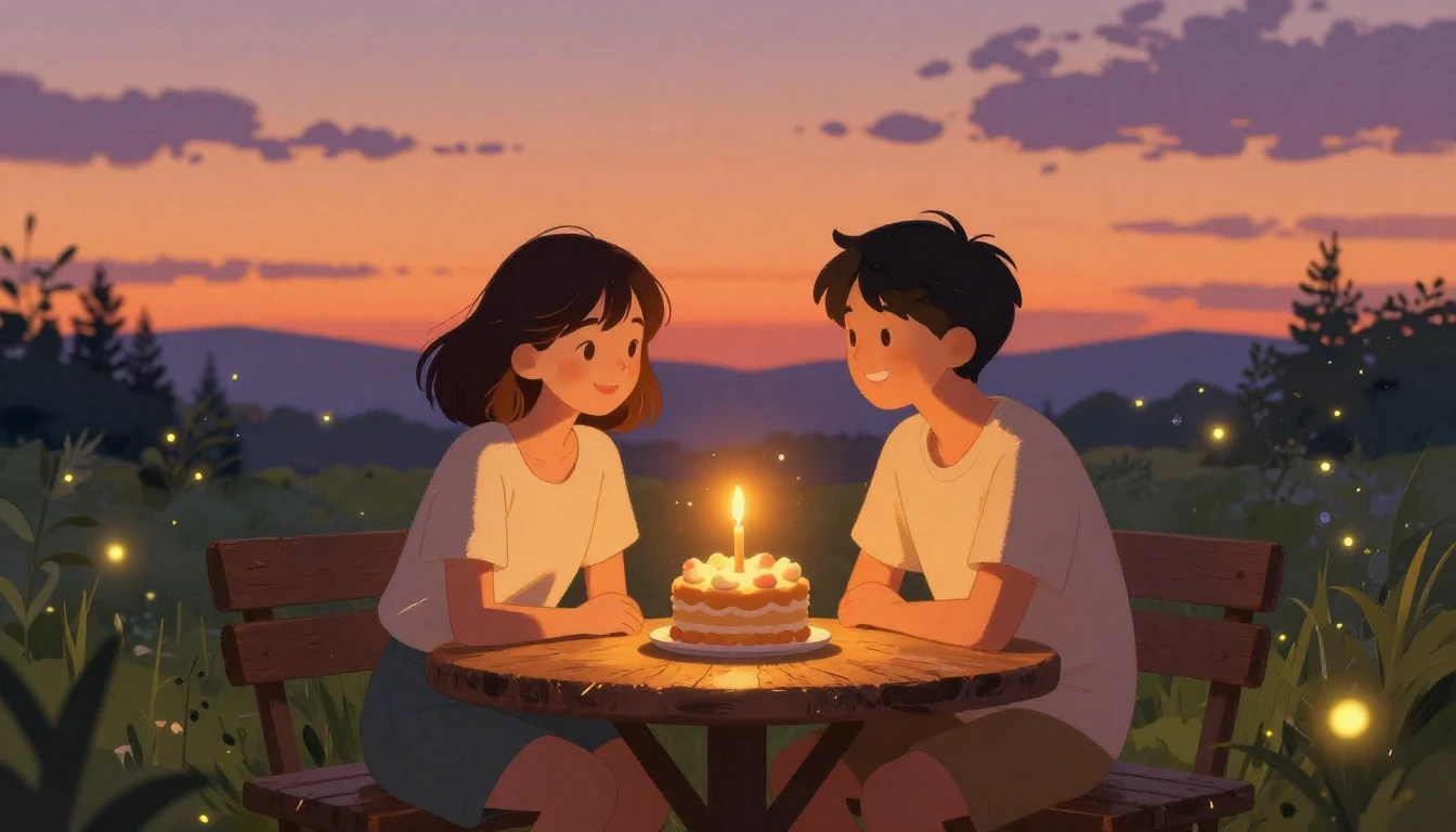 A warm and heartwarming scene of two best friends sitting to...