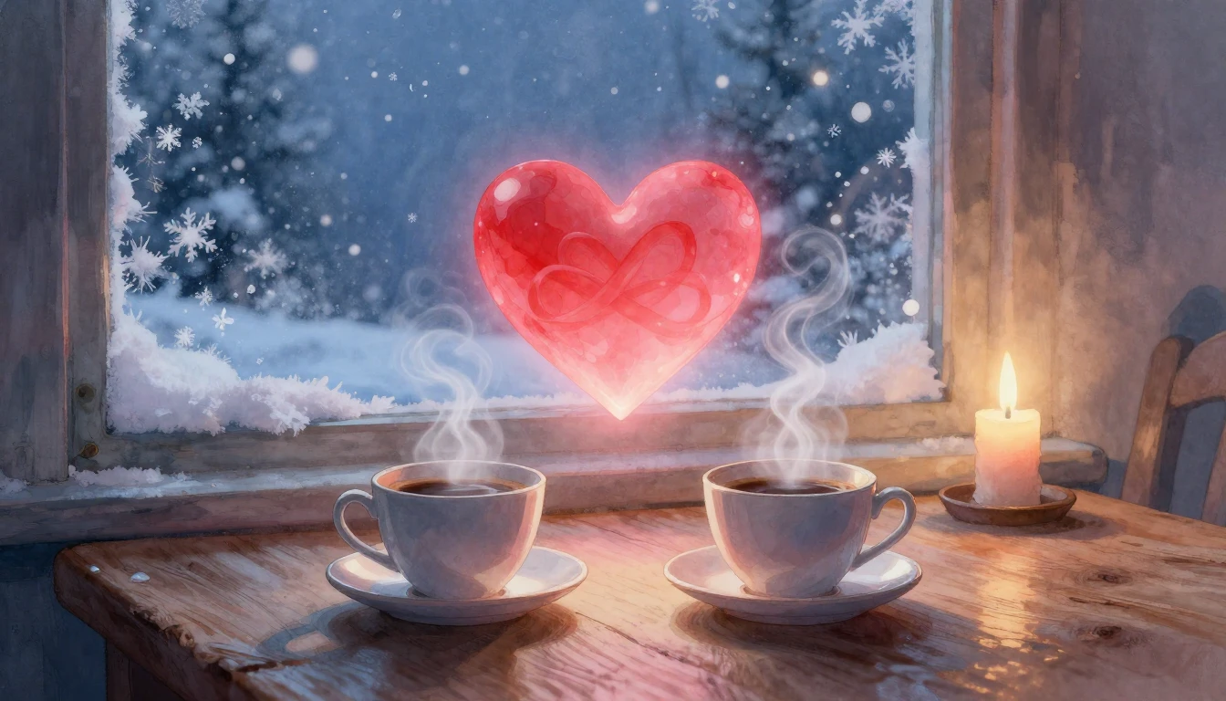 A romantic and ethereal composition. A glowing, translucent ...