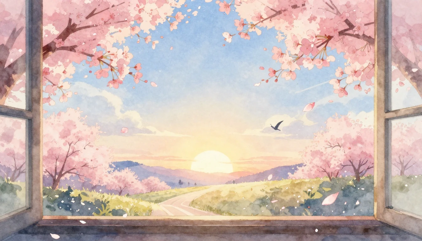 A soft and emotional watercolor illustration depicting the c...