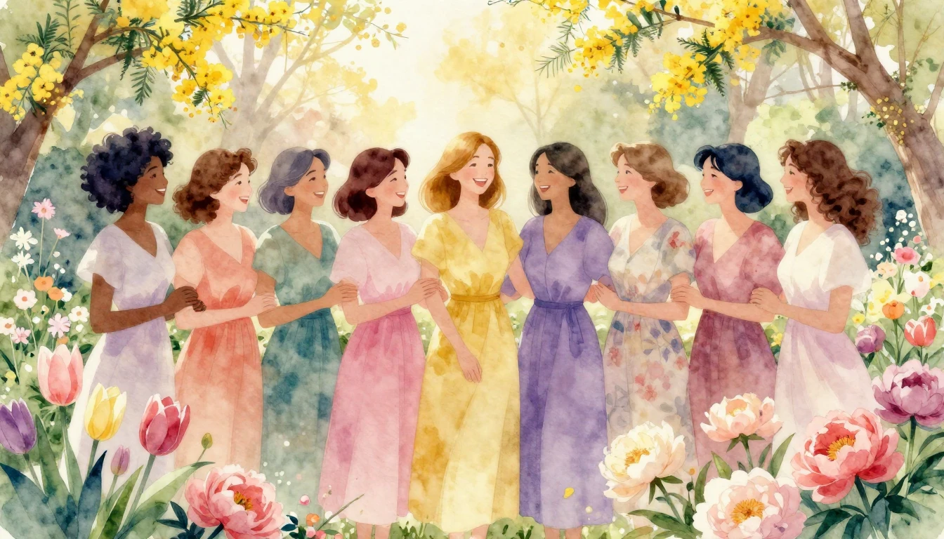 A vibrant and heartwarming scene celebrating International W...