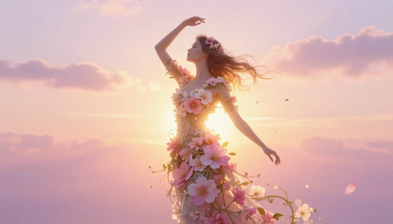 A dreamy and ethereal composition celebrating womanhood. A s...