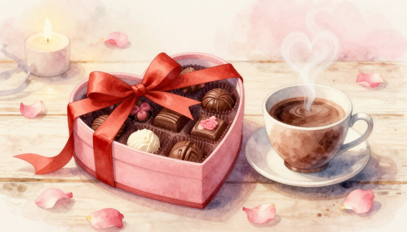 A romantic and soft watercolor illustration focusing on a be...