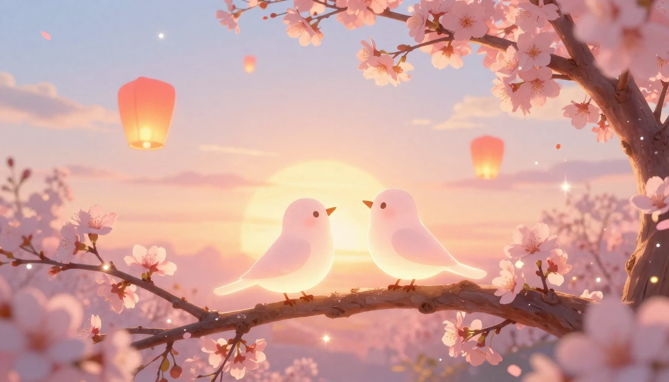 A whimsical and magical scene depicting the celebration of f...