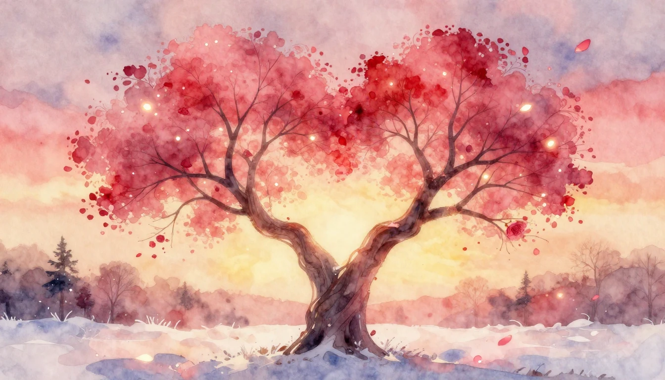 A soft and dreamy watercolor painting depicting the essence ...