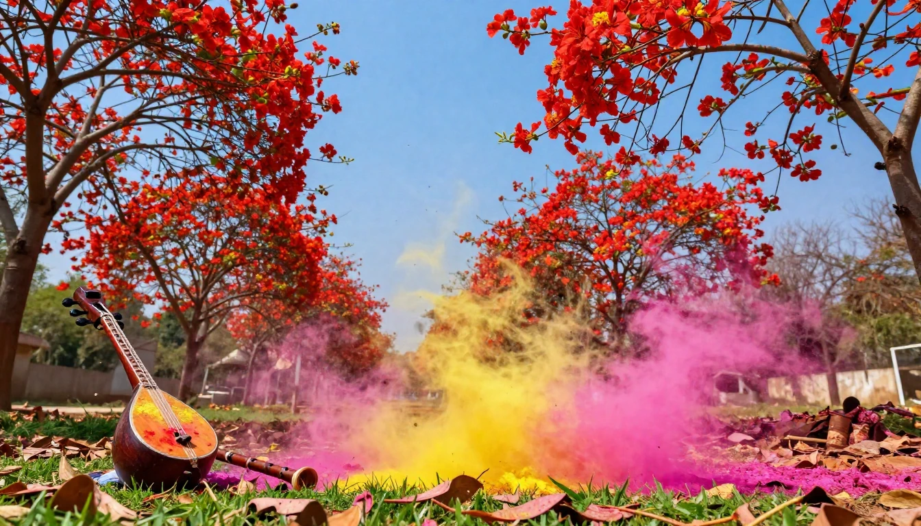 A vibrant and joyful scene celebrating the Spring Festival (...