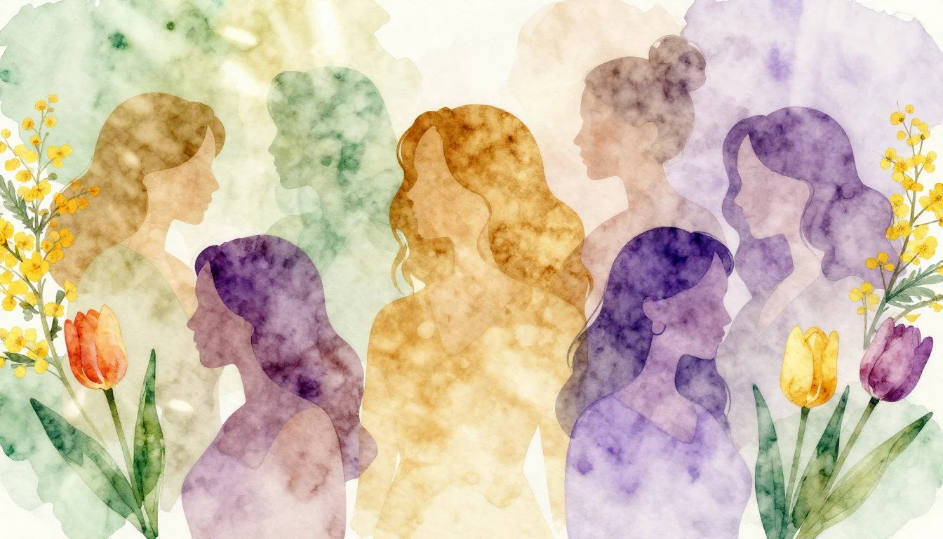 An artistic watercolor composition symbolizing International...