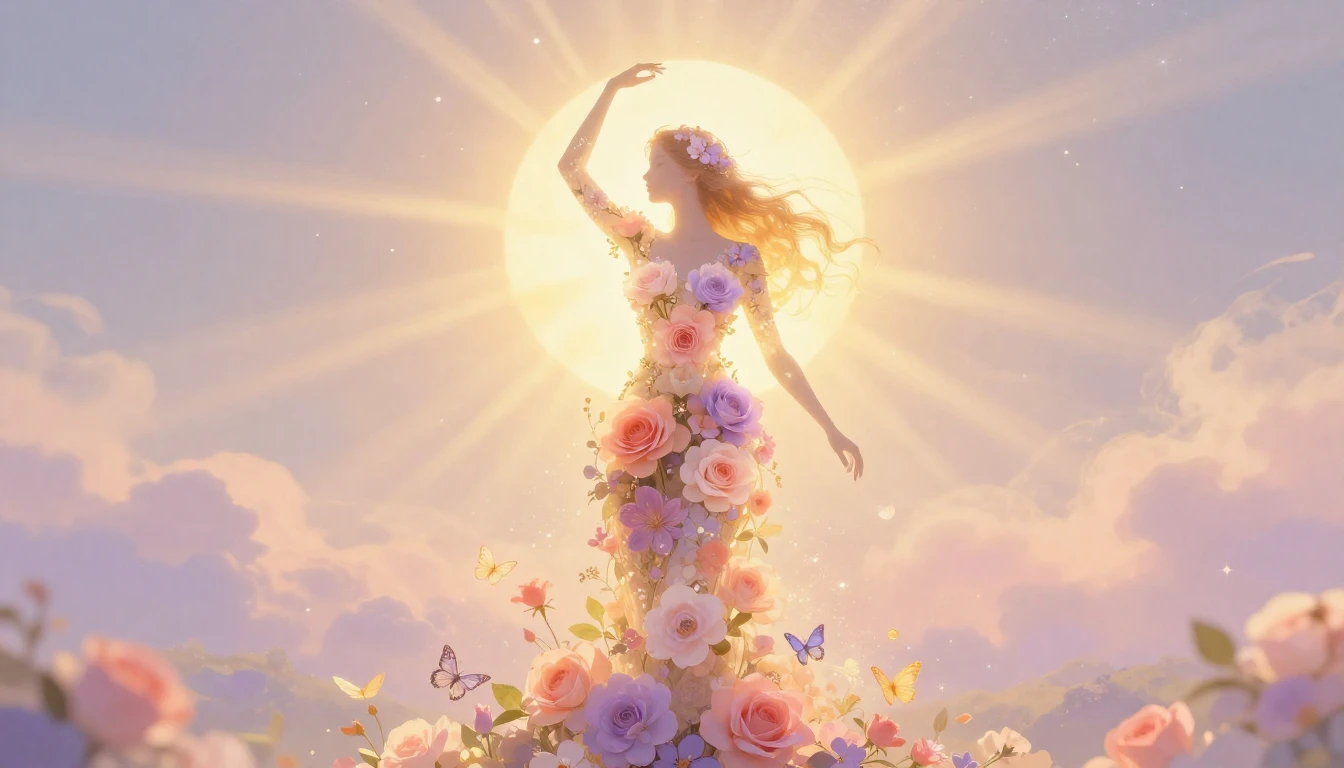 A beautiful metaphorical illustration representing the stren...