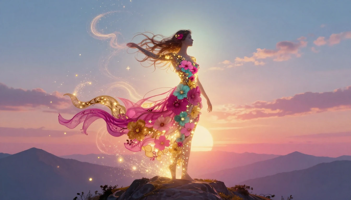 A beautiful, abstract representation of feminine energy and ...