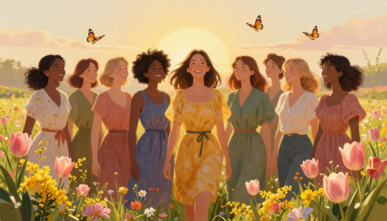 A breathtakingly beautiful digital painting of a group of di...