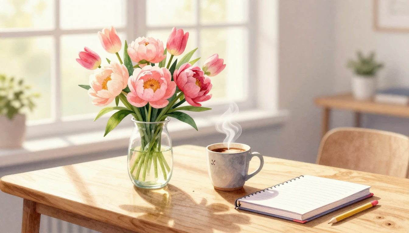 A beautiful and atmospheric watercolor illustration of a bri...