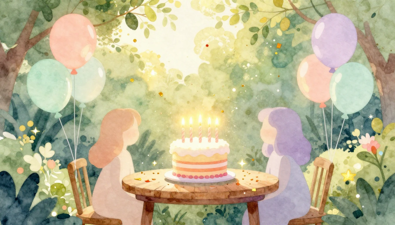 A whimsical and vibrant watercolor illustration depicting a ...