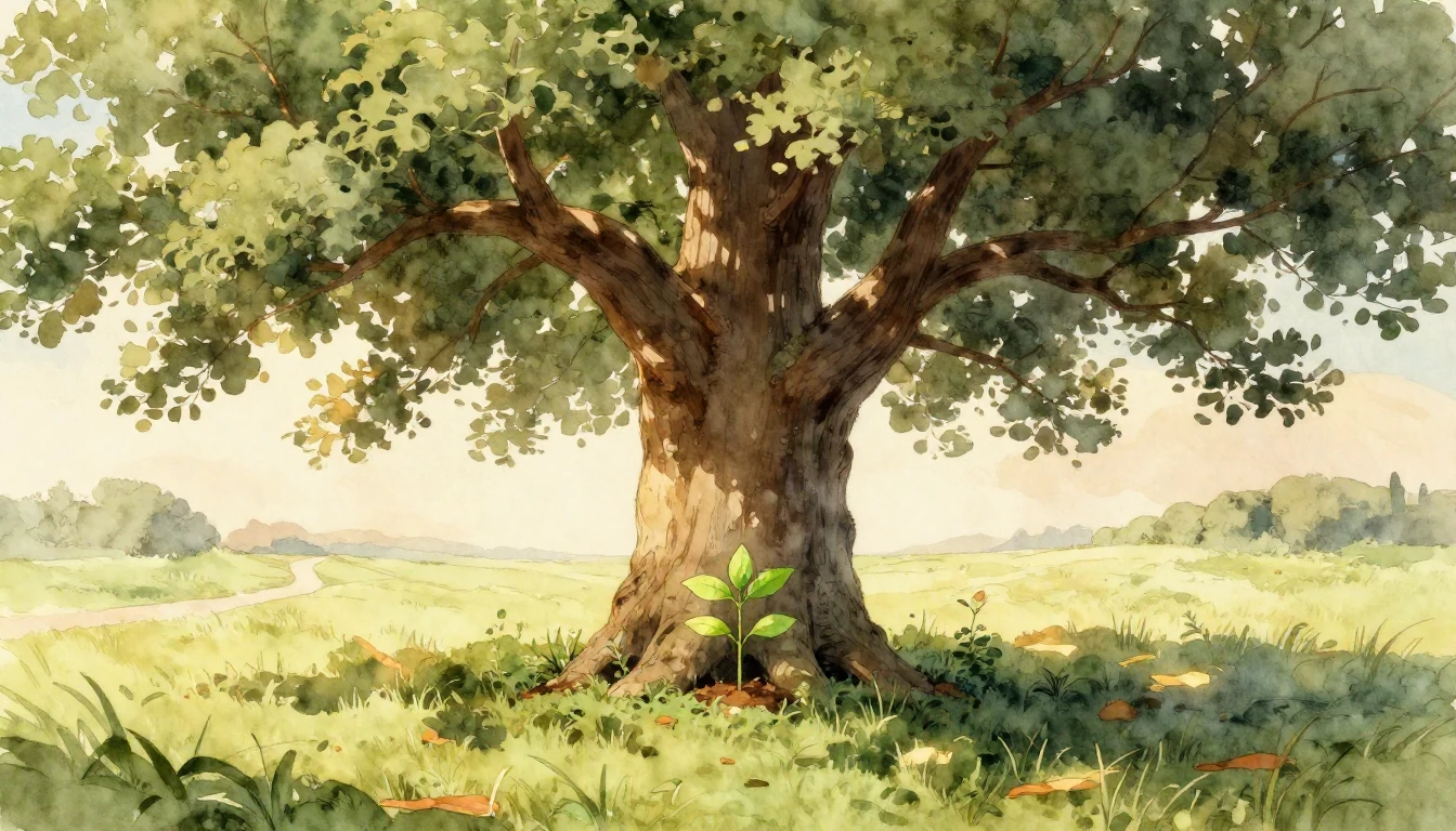 A heartwarming watercolor illustration symbolizing the prote...