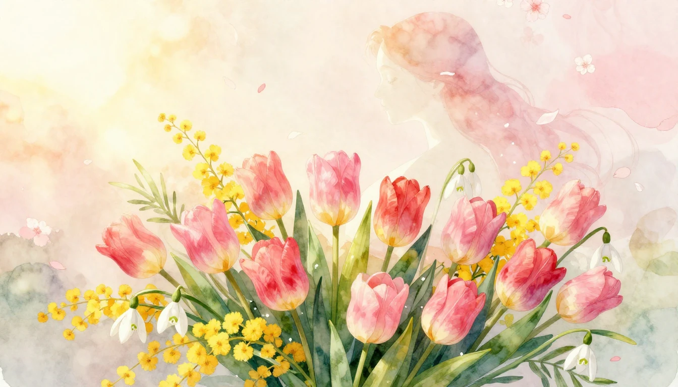 A soft and dreamy watercolor illustration symbolizing Intern...