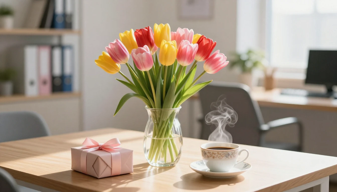 A beautiful, soft composition symbolizing International Wome...