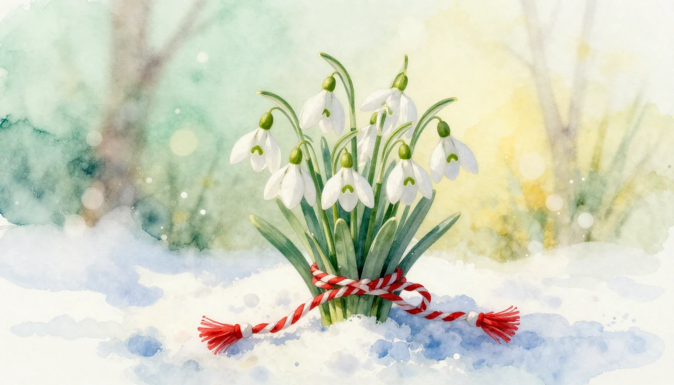 A delicate and ethereal watercolor painting capturing the es...