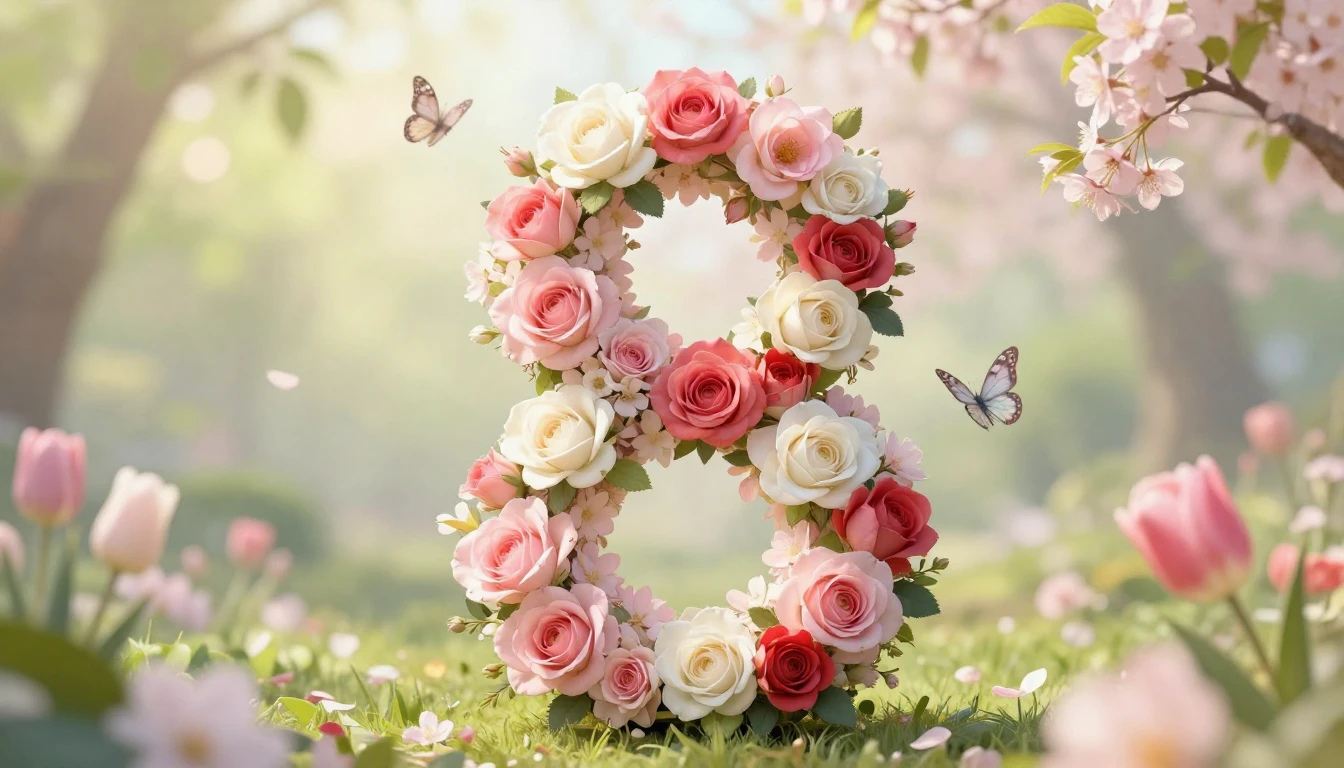 An elegant and artistic composition symbolizing Internationa...