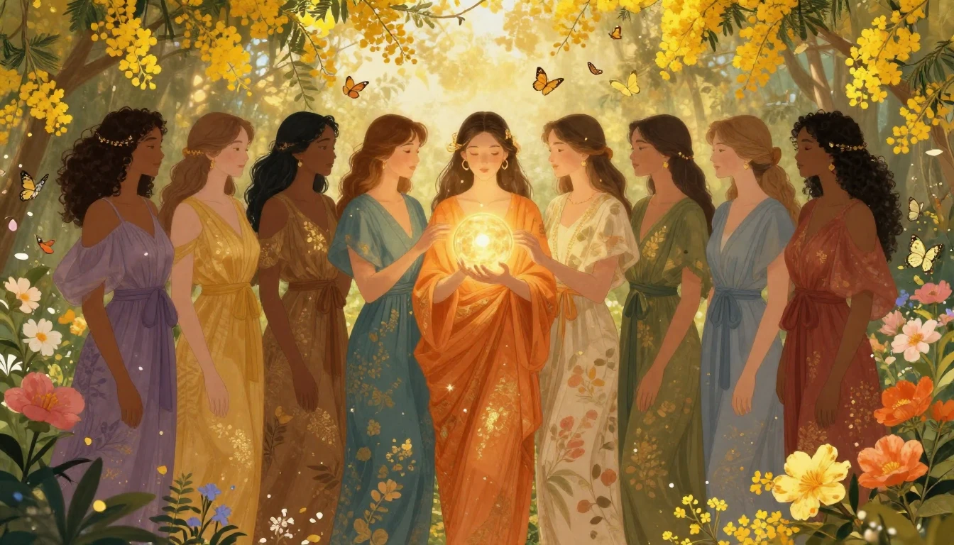 An artistic and ethereal illustration celebrating womanhood....