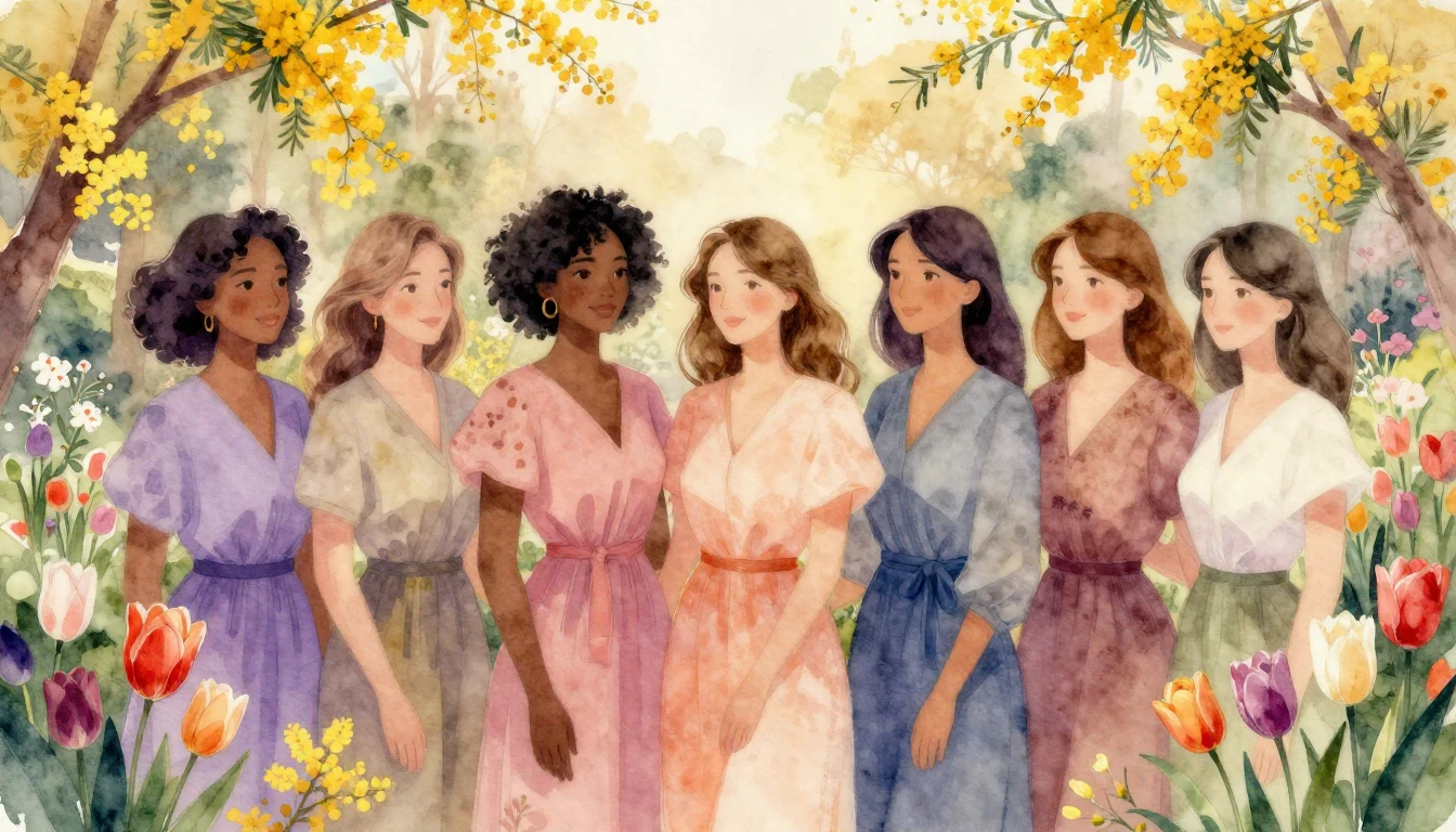 A breathtaking watercolor painting celebrating International...