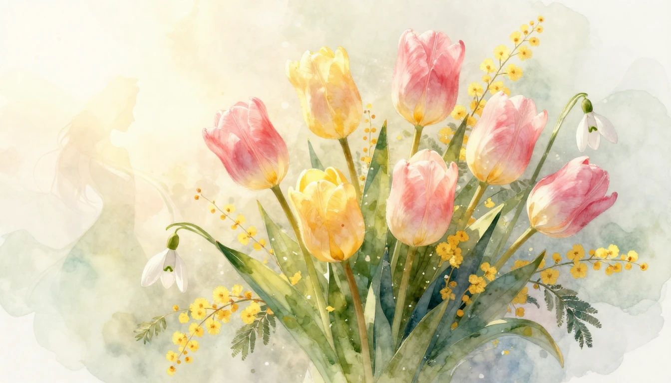 A soft and elegant watercolor painting capturing the essence...