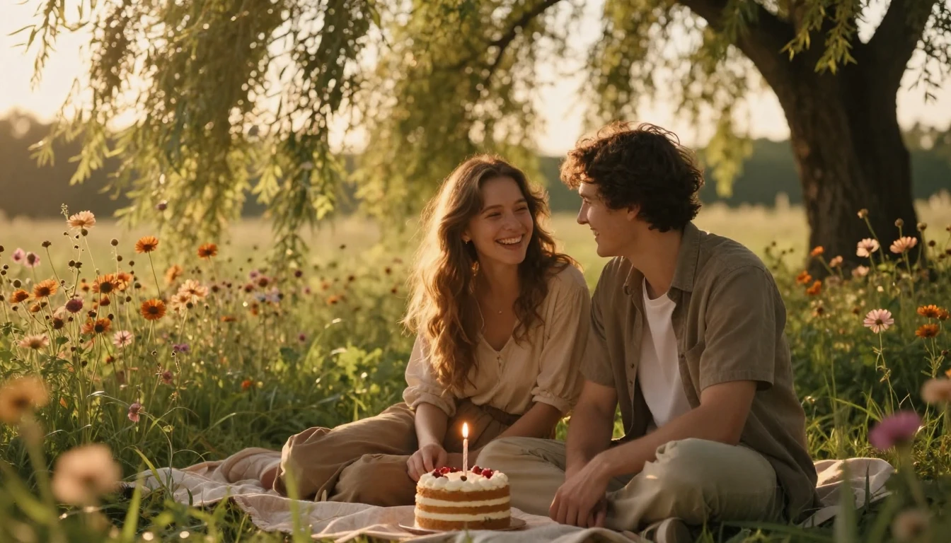 A warm and cozy scene of two close friends sitting together ...