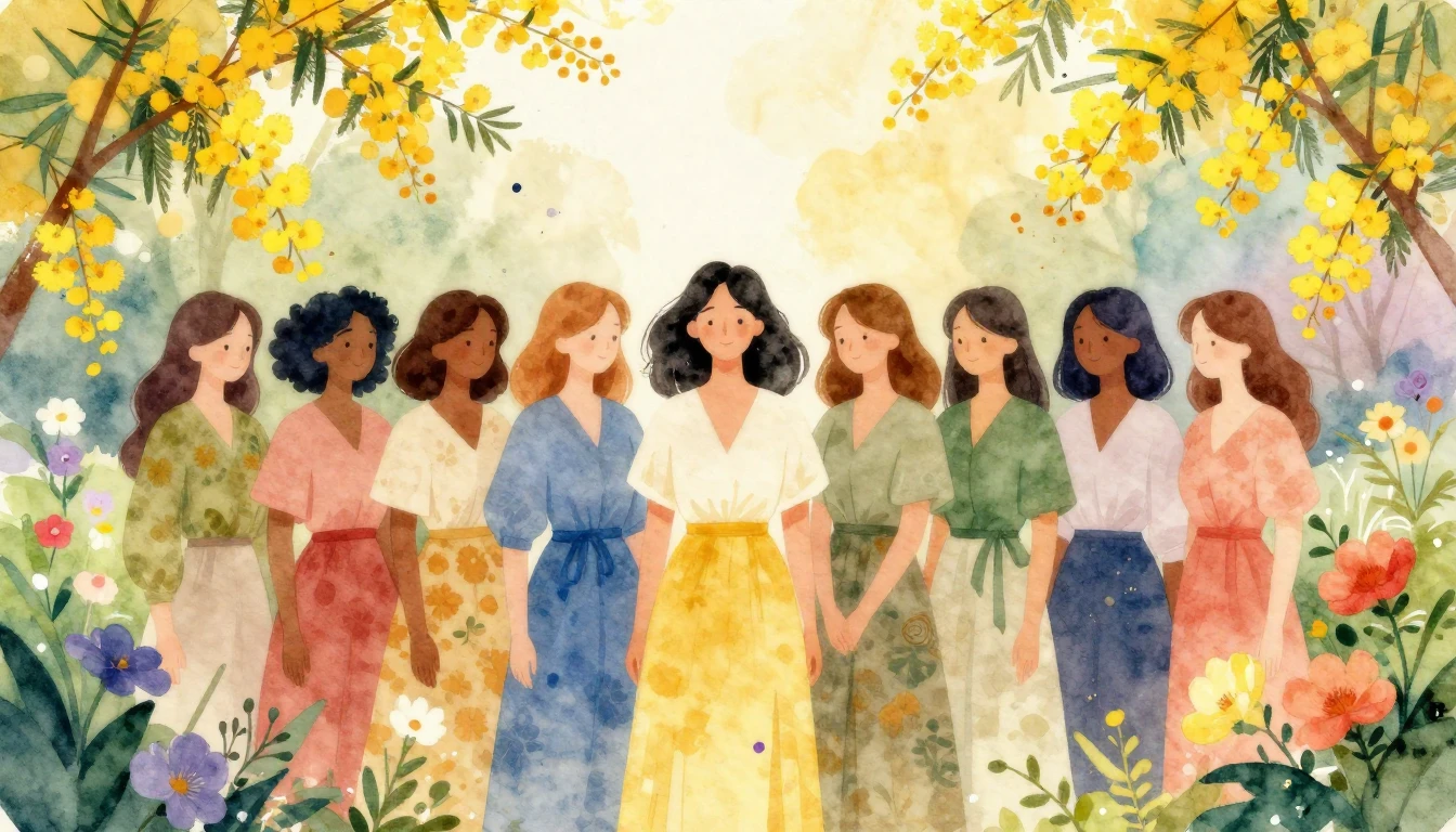 A vibrant and soft watercolor illustration celebrating Inter...