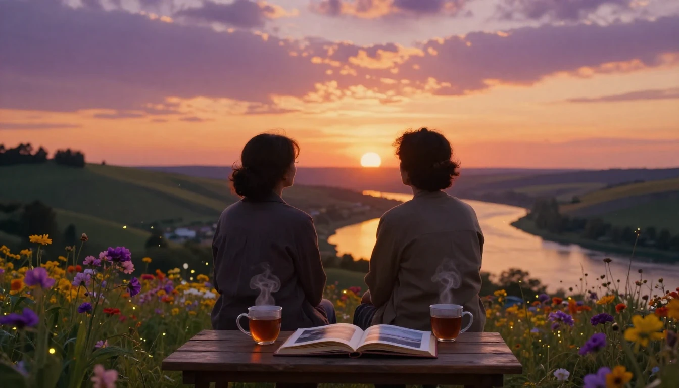 A warm and inviting scene depicting the essence of lifelong ...