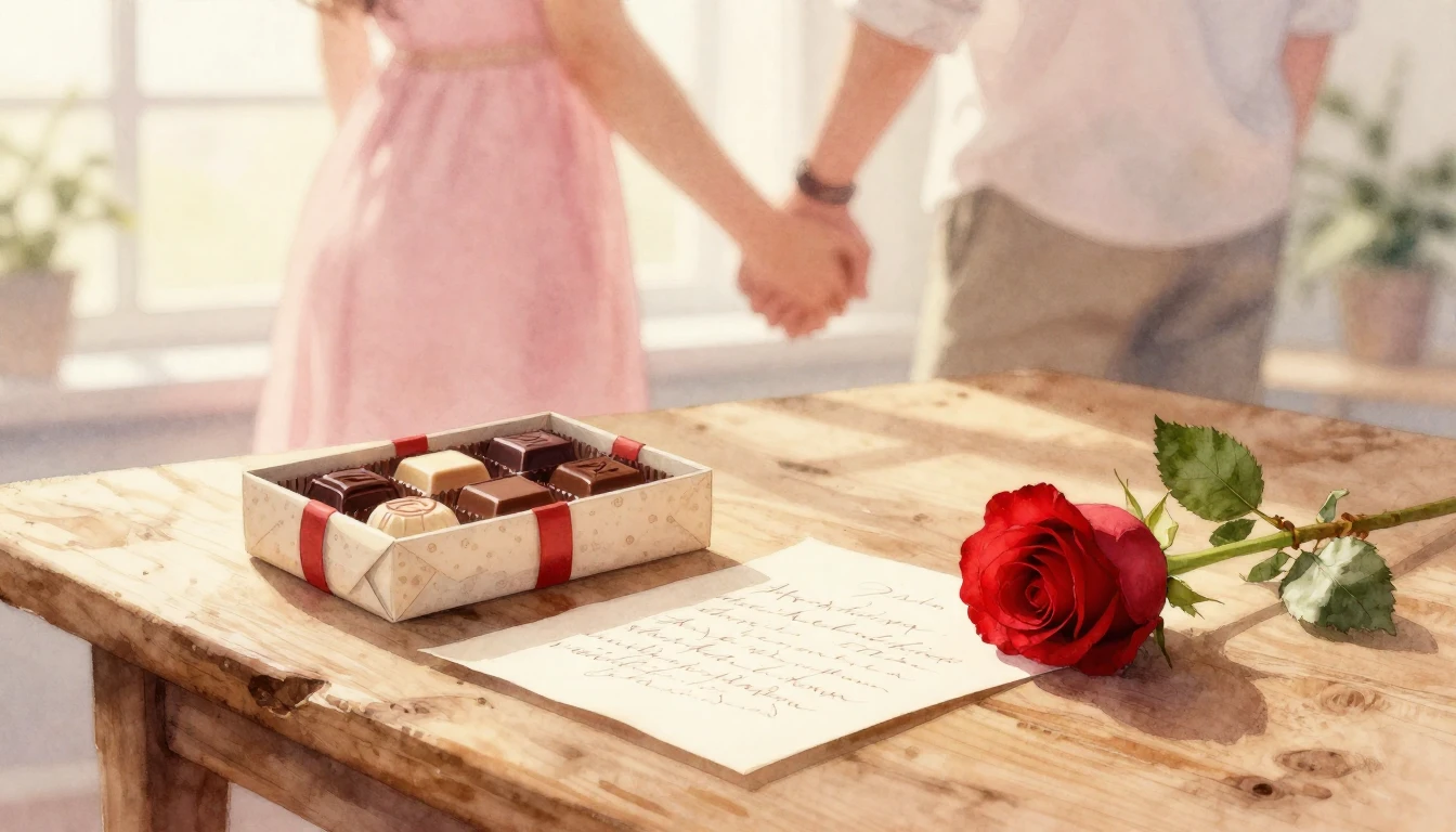 A soft and romantic watercolor painting capturing the essenc...