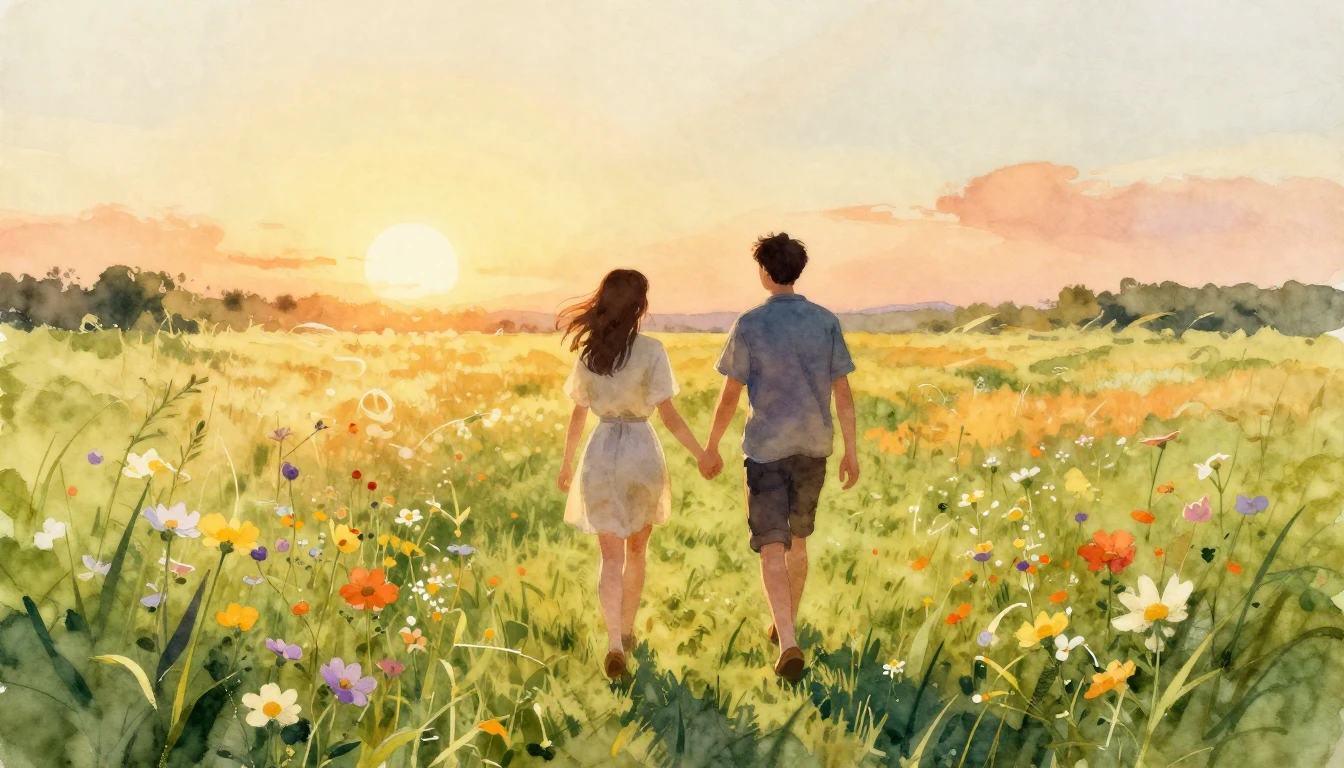 A beautiful watercolor painting capturing the essence of a d...