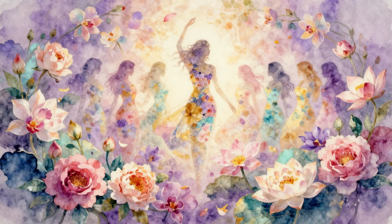An artistic watercolor painting celebrating International Wo...