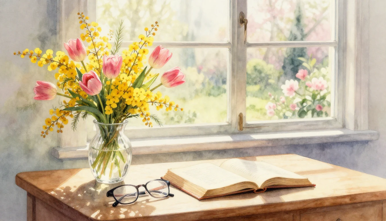 A beautiful and delicate watercolor painting of a teacher's ...