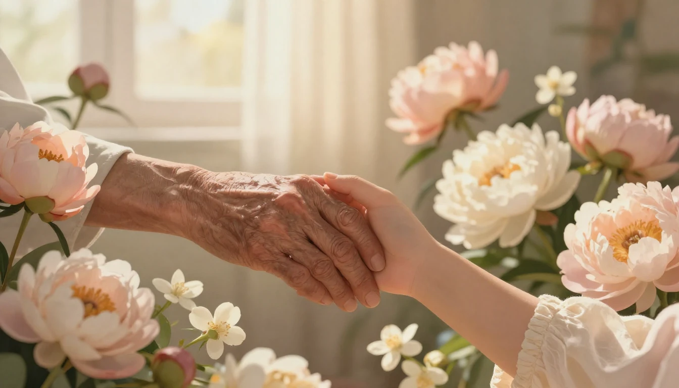 A heartwarming scene capturing a tender moment of connection...