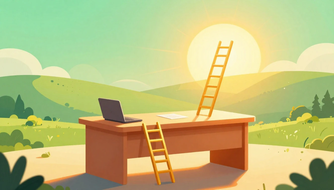 A vibrant and uplifting conceptual illustration symbolizing ...