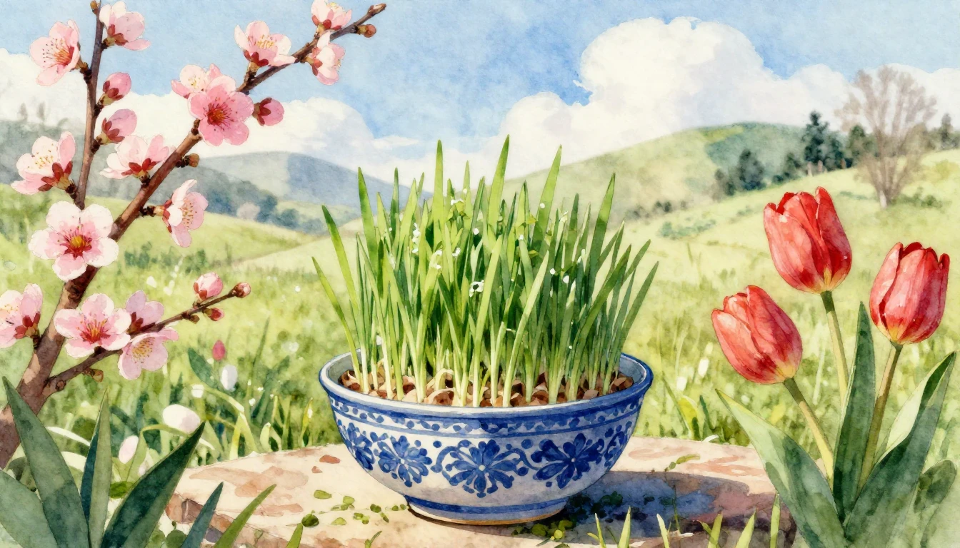 A soft and vibrant watercolor painting depicting the essence...