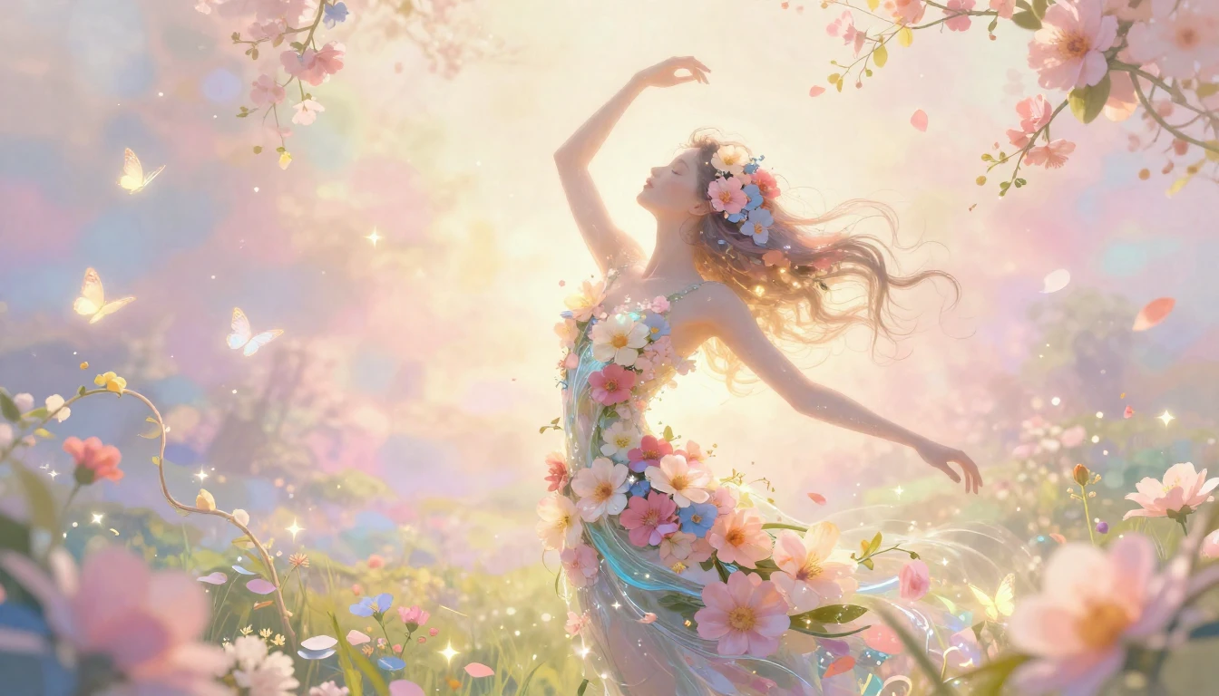 A beautiful, abstract representation of feminine strength an...