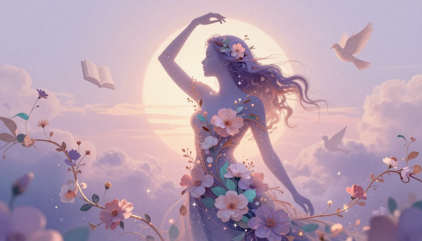 A beautiful and ethereal artistic composition symbolizing In...