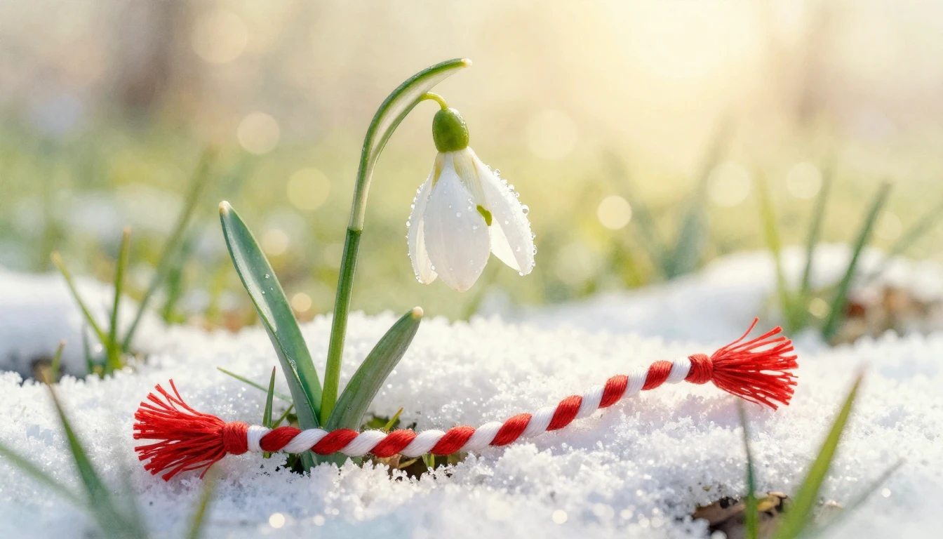 A delicate watercolor painting featuring a pristine white sn...