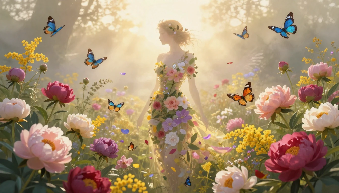 A breathtaking and symbolic illustration celebrating feminin...