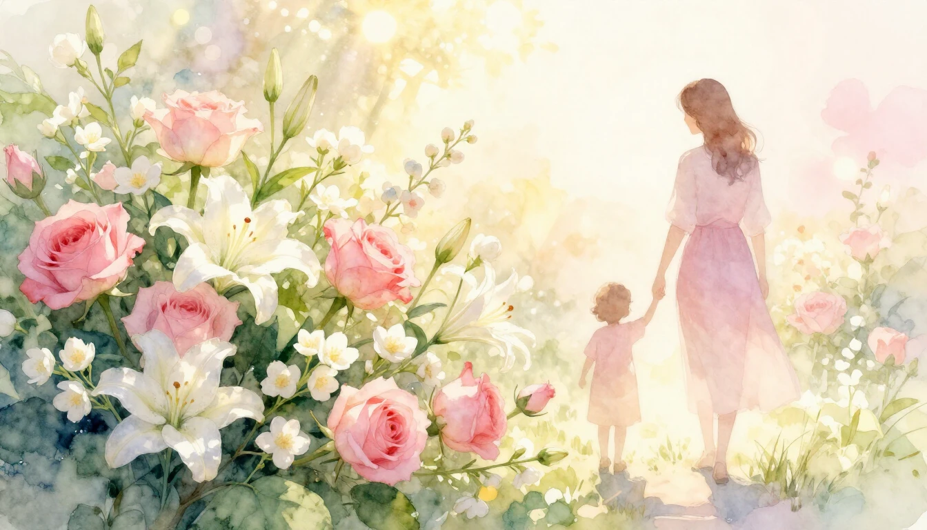 A soft and dreamy watercolor painting representing the essen...