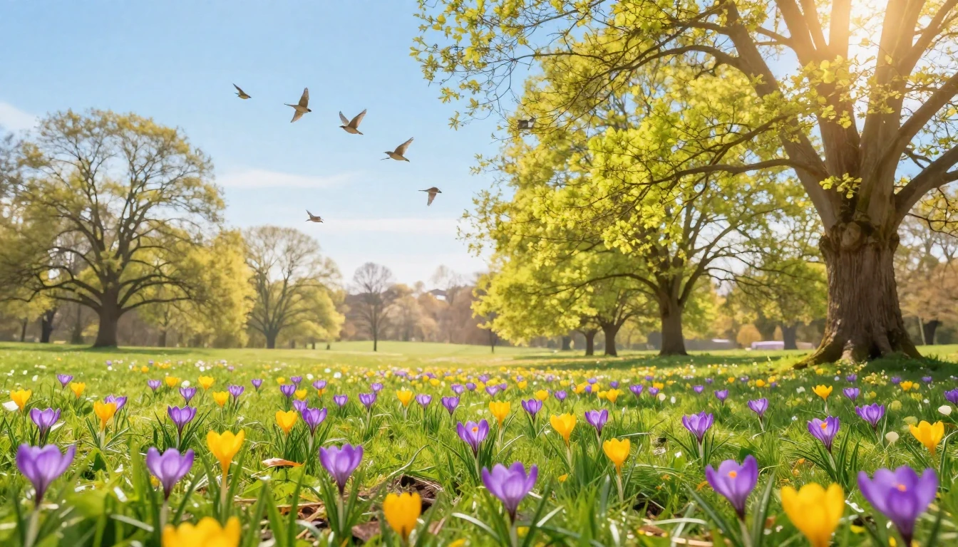 A vibrant and joyful celebration of the first day of spring....